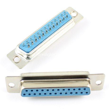 D-SUB 25 Pin Hona rak lödtyp Adapter 2 Rad DB25F