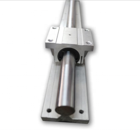 Uppstöttad härdad axel på aluminiumskena 16-20mm