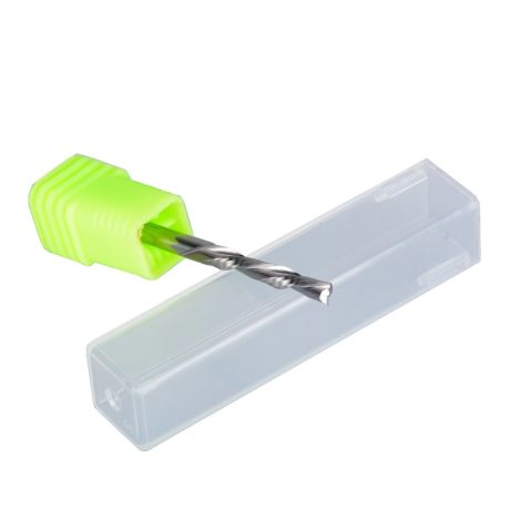 Down cut 3.175x22x45 med 2 "flutes" för PVC, POM, Plast, Akryl, MDF, Furu, Plywood