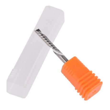 Down cut 3.175x22x45 med en "flute" för PVC, POM, Plast, Akryl, MDF, Furu, Plywood