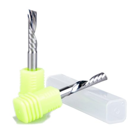 Down cut 4x22x45 med en "flute" för PVC, POM, Plast, Akryl, MDF, Furu, Plywood