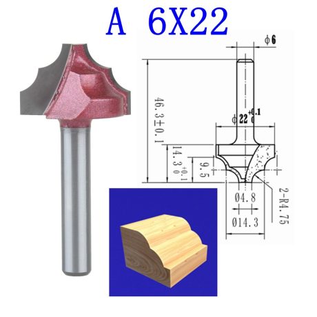 6x22mm Profilfräs A