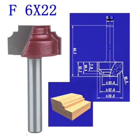 6x22mm Profilfräs F